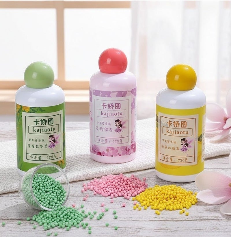 معطر ملابس حبيبات للغسالة – رائحة قوية تدوم طويلًا ونعومة مذهلة لكل غسلة – 220 جم متعدد الروائح والألوان - Image 1